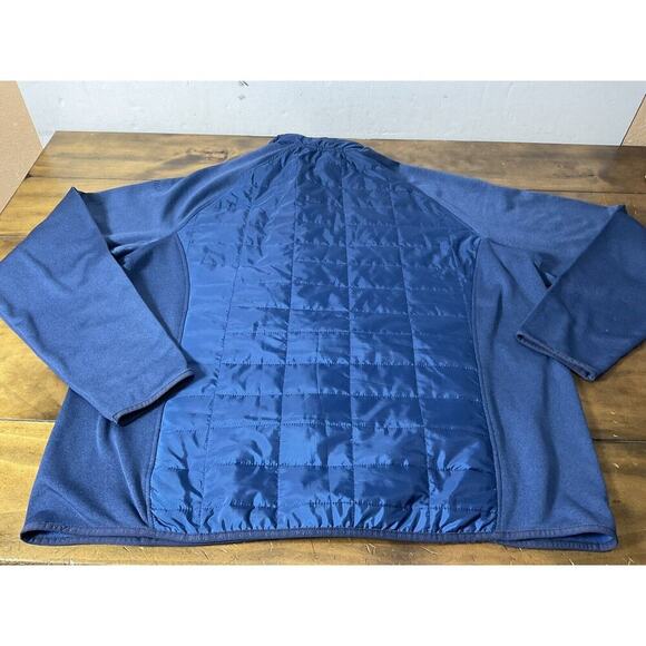 Orvis Jacket Mens 2XL Blue Full Zip Quilted Mixed Media - Picture 11 of 12